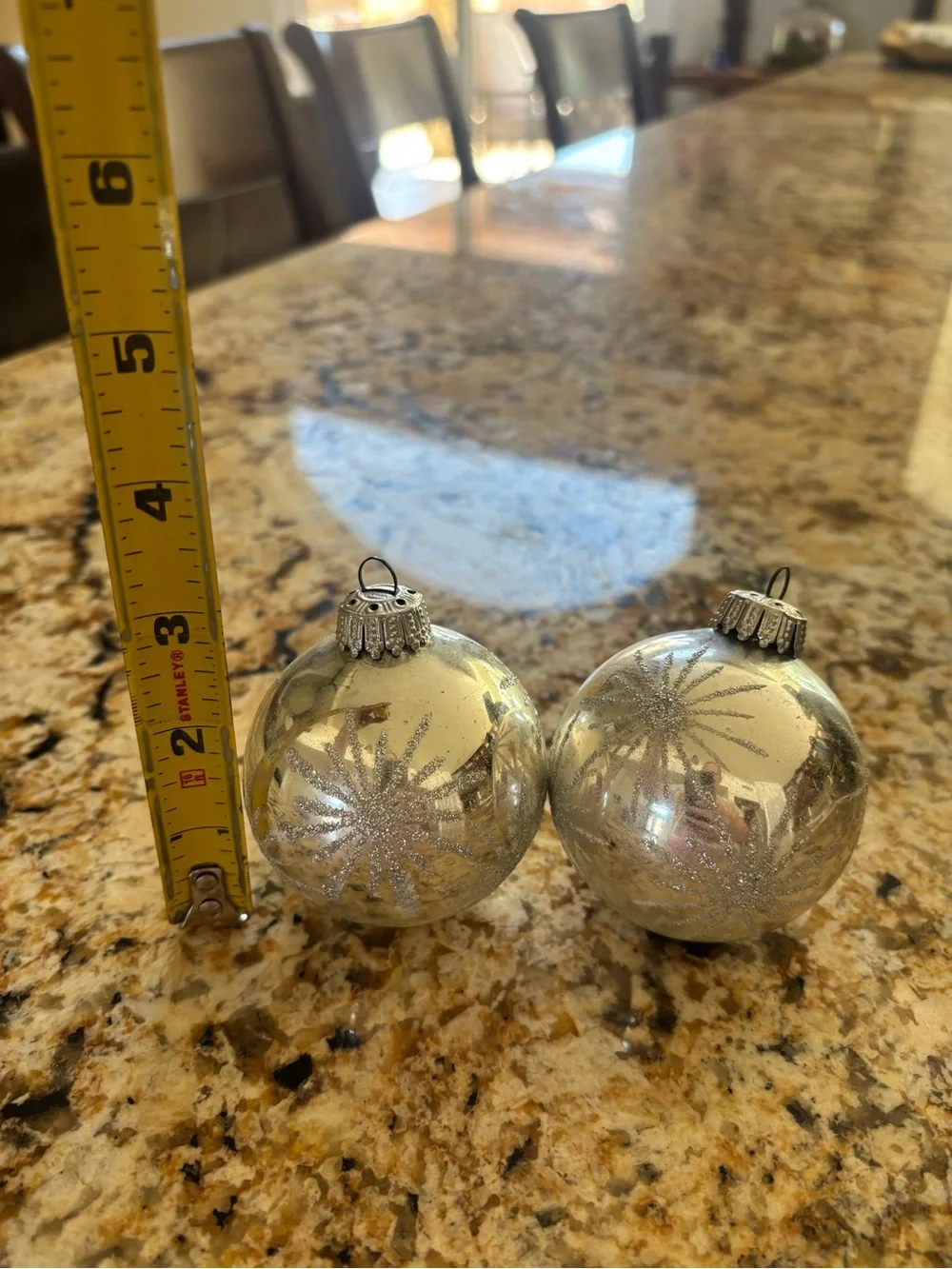 Pair of Vintage German Christmas Ornaments